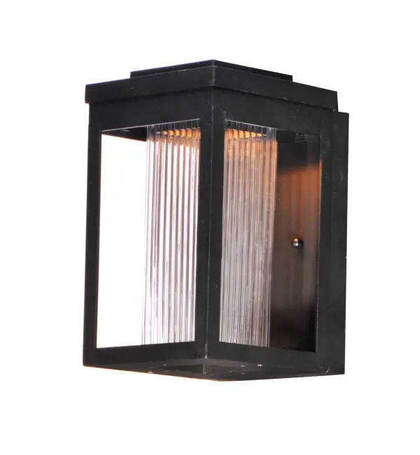 A classic style cast aluminum open frame finished in Black houses a variety of diffusers to create different design element to fit a wide range of home designs.   You have your choice of Satin White or Water Glass cylinders and Clear Ribbed or stainless steel Mesh Screen square diffusers.  The top housing conceals a high power LED light module with excellent color rendering as well as efficient lumens per watt.  All of this at an unbelievable price. - alternate view