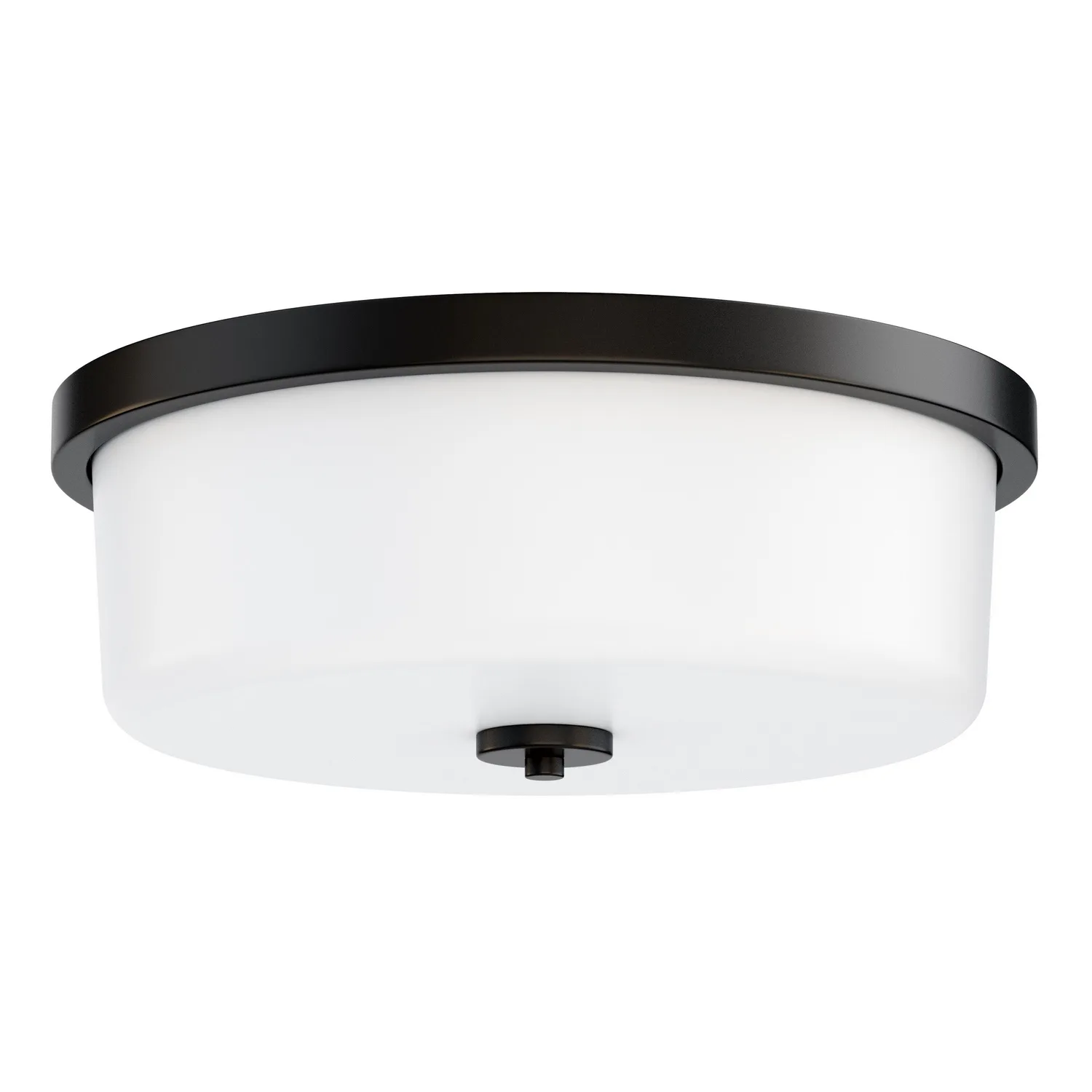 Fuller Three Light Flush Mount in Black
