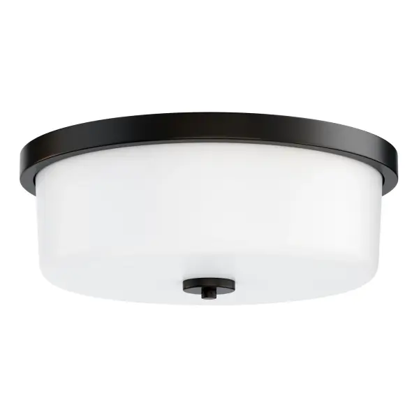 Fuller Three Light Flush Mount in Black