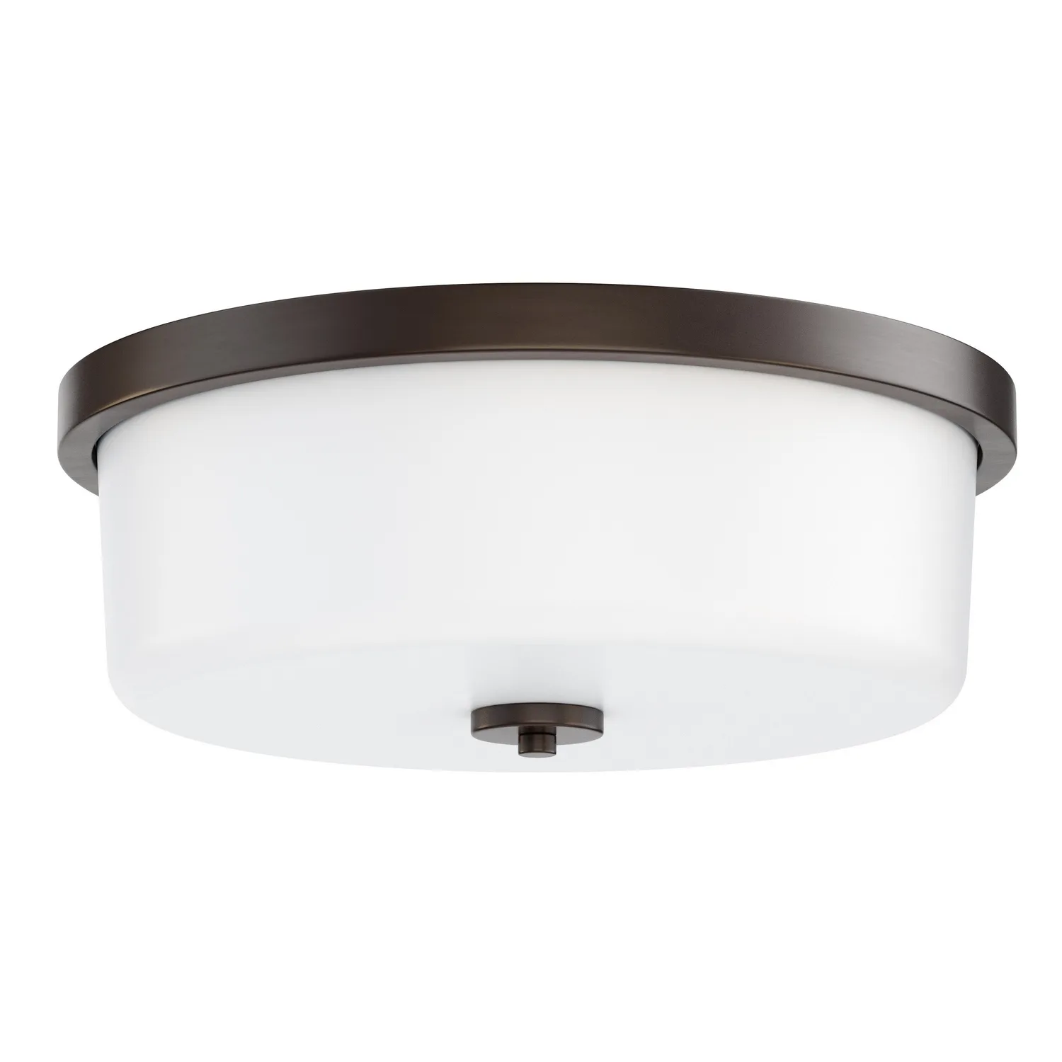Fuller Three Light Flush Mount in Oil Rubbed Bronze