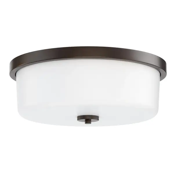 Fuller Three Light Flush Mount in Oil Rubbed Bronze