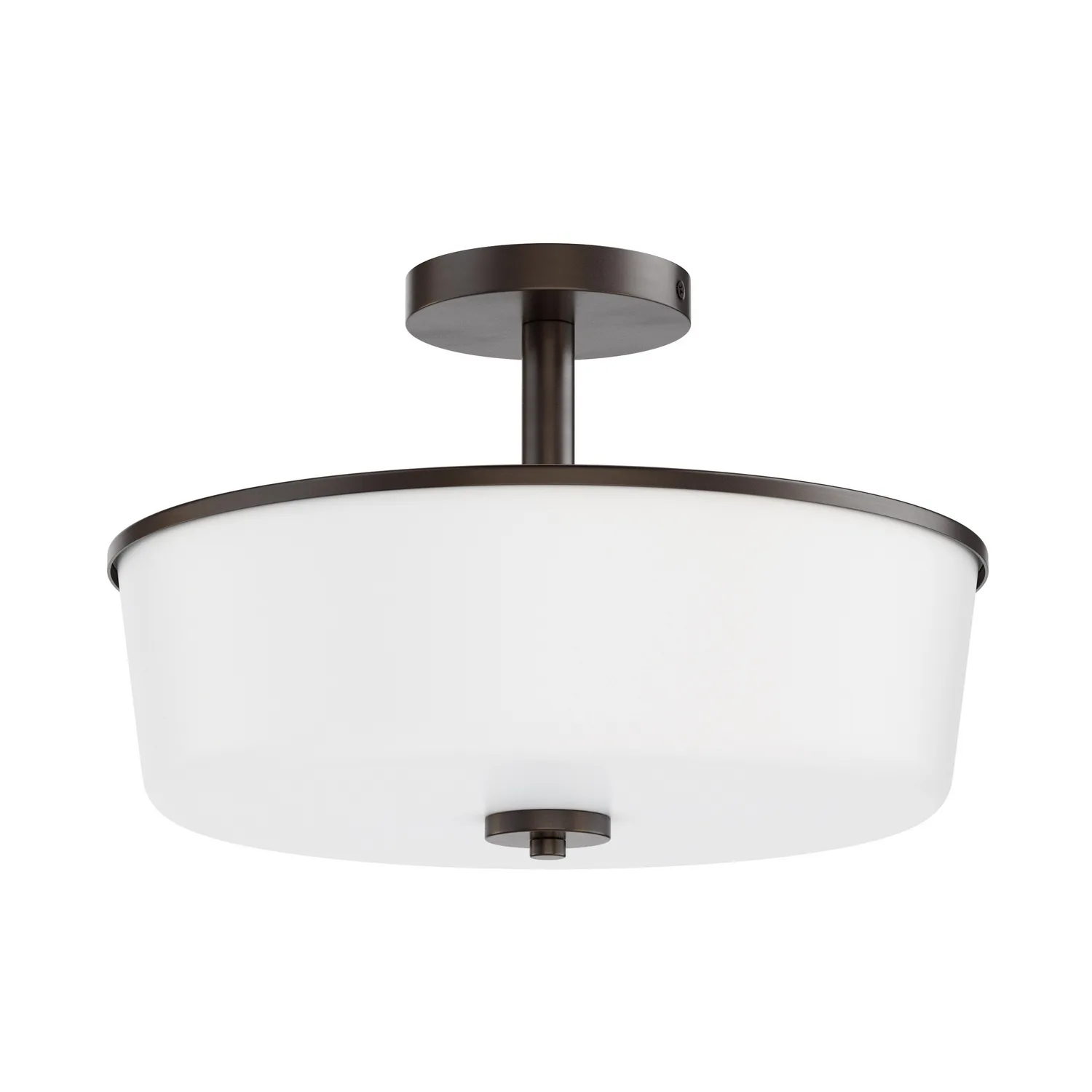 Fuller Three Light Semi Flush/Pendant Convertible in Oil Rubbed Bronze