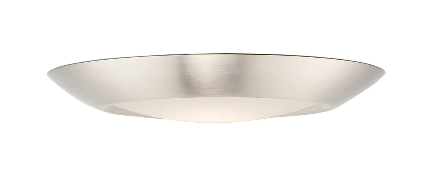 Diverse LED Flush Mount in Satin Nickel