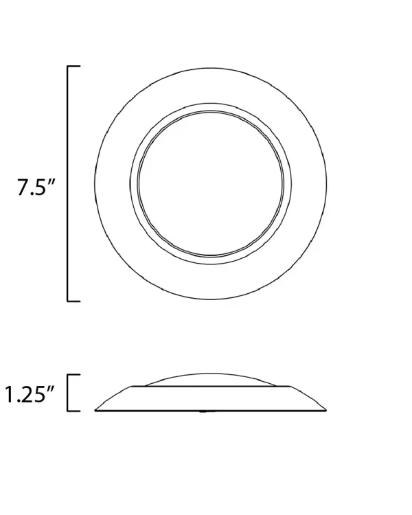 This very compact LED flush mount directly installs on any 4" junction box and gives the look of a recessed trim. Constructed of Die Cast Aluminum, the Diverse luminaire is dimmable and approved for wet or damp locations so it can be used in virtually any ceiling application, including showers. - alternate view