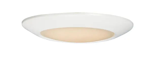 This very compact LED flush mount directly installs on any 4" junction box and gives the look of a recessed trim. Constructed of Die Cast Aluminum, the Diverse luminaire is dimmable and approved for wet or damp locations so it can be used in virtually any ceiling application, including showers.