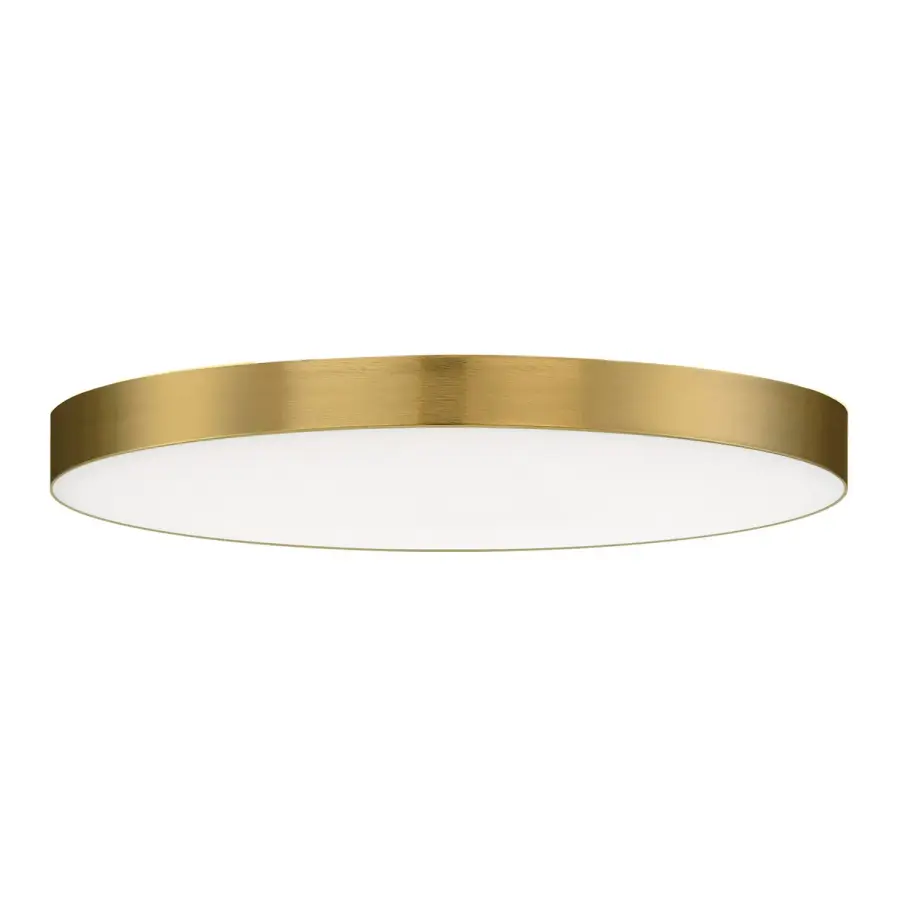 Trim 9" LED Flush Mount in Satin Brass