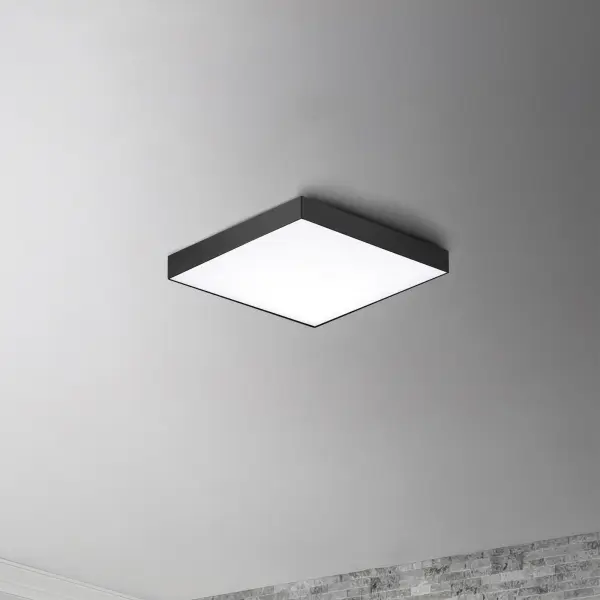 Thin discs of evenly illuminated LED create the impression of recessed lighting. The die-cast aluminum housings are available in White, Black, Satin Nickel, and Polished Chrome all with a thoughtfully recessed White polycarbonate diffuser. High efficiency and good color rendering make this a perfect choice for your next project. - alternate view