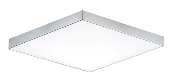 Thin discs of evenly illuminated LED create the impression of recessed lighting. The die-cast aluminum housings are available in White, Black, Satin Nickel, and Polished Chrome all with a thoughtfully recessed White polycarbonate diffuser. High efficiency and good color rendering make this a perfect choice for your next project. Collection: Trim Finish: Polished Chrome Glass: White Width: 6.25" Height: 0.75" Length: 6.25" Weight: 1.20 lb Wire: 8" Canopy: 0.75``x6.25`` Bulbs Included Number of Bulbs: 1 Maximum Wattage: 15.00 W Bulb Type: PCB Bulb Base: PCB Integrated Light Source: LED Light Output: 1200.00 lm Color Temperature: 3000 K CRI: 90 Rated Average Life: 50000 Voltage: 120.00 V Material: PC, steel Safety Listing: cETLus Safety Rating: Wet ADA Title 24 LED Manufacturer Warranty: 5 Spec Sheet Instructions Parts Diagram