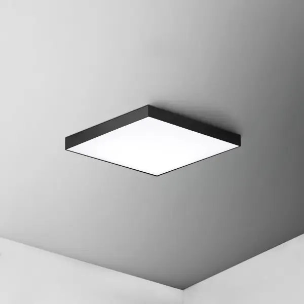 Thin discs of evenly illuminated LED create the impression of recessed lighting. The die-cast aluminum housings are available in White, Black, Satin Nickel, and Polished Chrome all with a thoughtfully recessed White polycarbonate diffuser. High efficiency and good color rendering make this a perfect choice for your next project. - alternate view