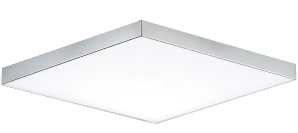 Thin discs of evenly illuminated LED create the impression of recessed lighting. The die-cast aluminum housings are available in White, Black, Satin Nickel, and Polished Chrome all with a thoughtfully recessed White polycarbonate diffuser. High efficiency and good color rendering make this a perfect choice for your next project. Collection: Trim Finish: Polished Chrome Glass: White Width: 10.50" Height: 0.75" Length: 10.50" Weight: 2.61 lb Wire: 8" Canopy: 0.75``x10.5`` Bulbs Included Number of Bulbs: 1 Maximum Wattage: 20.00 W Bulb Type: PCB Bulb Base: PCB Integrated Light Source: LED Light Output: 1600.00 lm Color Temperature: 3000 K CRI: 90 Rated Average Life: 50000 Voltage: 120.00 V Material: PC, steel Safety Listing: cETLus Safety Rating: Wet ADA Title 24 LED Manufacturer Warranty: 5 Spec Sheet Instructions Parts Diagram