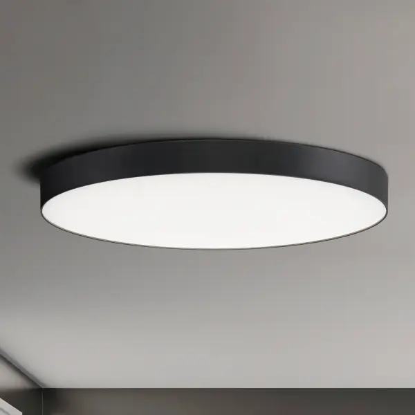 Thin discs of evenly illuminated LED create the impression of recessed lighting. The die-cast aluminum housings are available in White, Black, Satin Nickel, and Polished Chrome all with a thoughtfully recessed White polycarbonate diffuser. High efficiency and good color rendering make this a perfect choice for your next project. - alternate view