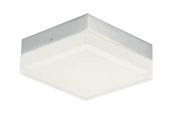 Our ever popular flush mount available in an updated form. Featuring die-cast aluminum bases available in Satin Nickel or Polished Chrome with dimensional acrylic diffusers, Clear on the outside and Frost on the inside creating an intriguing optical effect. With increased lumens and better pricing this collection is the second generation in an already famous collection. Use the optional pendant adapter to convert any size to a hanging fixture.
