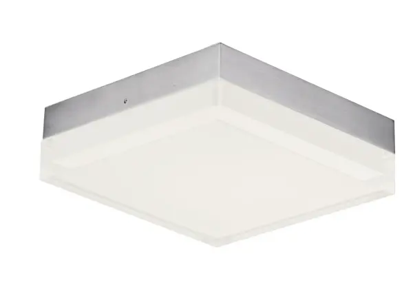 Our ever popular flush mount available in an updated form. Featuring die-cast aluminum bases available in Satin Nickel or Polished Chrome with dimensional acrylic diffusers, Clear on the outside and Frost on the inside creating an intriguing optical effect. With increased lumens and better pricing this collection is the second generation in an already famous collection. Use the optional pendant adapter to convert any size to a hanging fixture. Collection: Illuminaire II Finish: Satin Nickel Glass: Clear and Frosted Width: 6.25" Height: 1.75" Length: 6.25" Weight: 1.80 lb Wire: 8" Canopy: 0.75``x6.25`` Bulbs Included Number of Bulbs: 1 Maximum Wattage: 15.00 W Bulb Type: PCB Bulb Base: PCB Integrated Light Source: LED Light Output: 980.00 lm Color Temperature: 3000 K CRI: 90 Rated Average Life: 35000 Voltage: 120.00 V Material: Acrylic, Aluminum Safety Listing: cETLus Safety Rating: Wet Title 24 LED Manufacturer Warranty: 5 Spec Sheet Instructions Parts Diagram