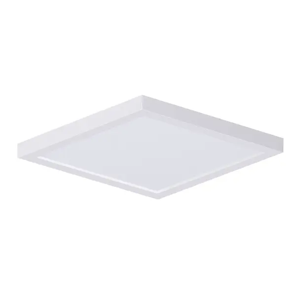 The entry level Wafer model features driverless technology with the same great look. Manufactured of a plastic shell with aluminum backing, the Chip brings all the look of the Wafer at economical pricing for residential applications. The bright and even lighting effect is delivered by edge-lit technology offering an upscale surface mount solution to substitute recessed can lighting. Collection: Chip Finish: White Glass: White Width: 8.50" Height: 0.75" Length: 8.50" Weight: 1.25 lb Wire: 8" Bulbs Included Number of Bulbs: 1 Maximum Wattage: 18.00 W Bulb Type: PCB Bulb Base: PCB Integrated Light Source: LED Light Output: 1500.00 lm Color Temperature: 3000 K CRI: 90 Rated Average Life: 50000 Voltage: 120.00 V Material: Steel+Polycarbonate Safety Rating: Wet ADA LED Manufacturer Warranty: 5 Spec Sheet Instructions Parts Diagram