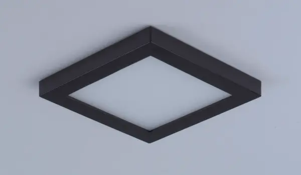 Wafer was designed for the discriminate consumer who wants the low profile look of recessed without the high cost.  Manufactured of die cast aluminum, Wafer brings ultimate heat dissipation to its edge lit technology.  Edge lighting gives very even light distribution while dispersing heat over a larger area.  The result of this is longer LED life and better light diffusion. - alternate view