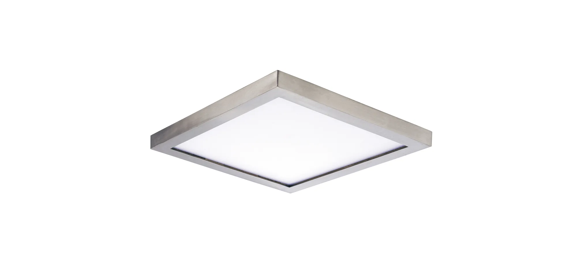 Wafer 4.5" LED Flush Mount in Satin Nickel