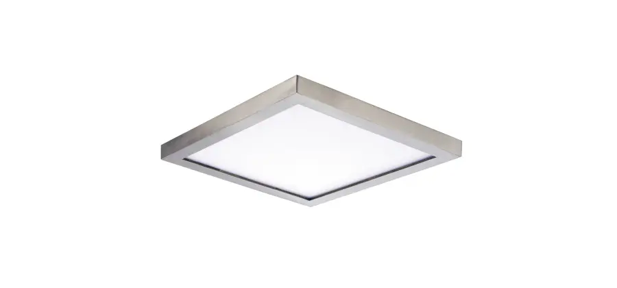 Wafer 4.5" LED Flush Mount in Satin Nickel - Image 1
