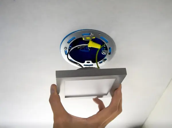 Wafer 4.5" LED Flush Mount in Satin Nickel - Image 4