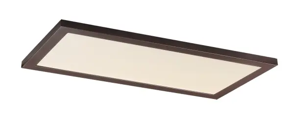 Collection: Sky Finish: Bronze Glass: White Width: 11.75" Height: 0.75" Length: 23.50" Weight: 5.50 lb Bulbs Included Number of Bulbs: 1 Maximum Wattage: 22.00 W Bulb Type: PCB Bulb Base: PCB Integrated Light Source: LED Light Output: 1850.00 lm Color Temperature: 3000 K CRI: 90 Rated Average Life: 50000 Voltage: 120.00 V Material: Aluminum, Acrylic Safety Listing: cETLus Safety Rating: Damp LED Manufacturer Warranty: 5 Spec Sheet Instructions Parts Diagram