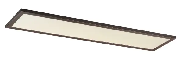Collection: Sky Finish: Bronze Glass: White Width: 11.75" Height: 0.75" Length: 48.00" Weight: 9.70 lb Wire: 10.6" Bulbs Included Number of Bulbs: 1 Maximum Wattage: 45.00 W Bulb Type: PCB Bulb Base: PCB Integrated Light Source: LED Light Output: 3800.00 lm Color Temperature: 3000 K CRI: 90 Voltage: 120.00 V Material: Aluminum, Acrylic Safety Listing: cETLus Safety Rating: Damp LED Manufacturer Warranty: 5 Spec Sheet Instructions Parts Diagram