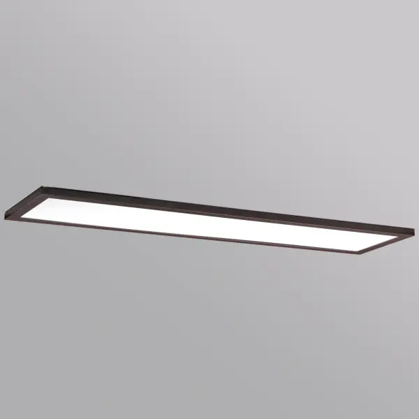 Collection: Sky Finish: Bronze Glass: White Width: 11.75" Height: 0.75" Length: 48.00" Weight: 9.70 lb Wire: 10.6" Bulbs Included Number of Bulbs: 1 Maximum Wattage: 45.00 W Bulb Type: PCB Bulb Base: PCB Integrated Light Source: LED Light Output: 3800.00 lm Color Temperature: 3000 K CRI: 90 Voltage: 120.00 V Material: Aluminum, Acrylic Safety Listing: cETLus Safety Rating: Damp LED Manufacturer Warranty: 5 Spec Sheet Instructions Parts Diagram - alternate view