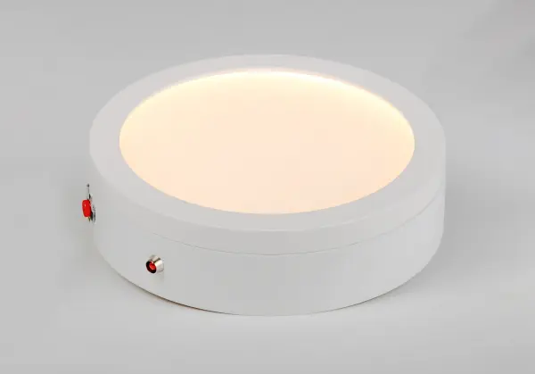 Wafer was designed for the discriminate consumer who wants the low profile look of recessed without the high cost. Manufactured of die cast aluminum, Wafer brings ultimate heat dissipation to its edge lit technology. Edge lighting gives very even light distribution while dispersing heat over a larger area. The result of this is longer LED life and better light diffusion. Collection: Wafer Finish: White Glass: White Width: 7.00" Height: 1.50" Length: 7.00" Weight: 1.87 lb Wire: 6" Bulbs Included Number of Bulbs: 1 Maximum Wattage: 17.00 W Bulb Type: PCB Bulb Base: PCB Intergrated Light Source: LED Light Output: 1000.00 lm Color Temperature: 3000 K CRI: 90 Rated Average Life: 50000 Voltage: 120.00 V Material: PMMA Acrylic, Aluminum Safety Listing: cETLus Safety Rating: Wet Energy Efficient LED Manufacturer Warranty: 5 Spec Sheet Instructions Parts Diagram - alternate view