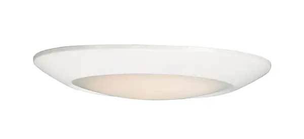 This very compact LED flush mount directly installs on any 4" junction box and gives the look of a recessed trim. Constructed of Die Cast Aluminum, the Diverse luminaire is dimmable and approved for wet or damp locations so it can be used in virtually any ceiling application, including showers.