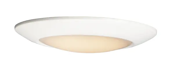 This very compact LED flush mount directly installs on any 4" junction box and gives the look of a recessed trim. Constructed of Die Cast Aluminum, the Diverse luminaire is dimmable and approved for wet or damp locations so it can be used in virtually any ceiling application, including showers.