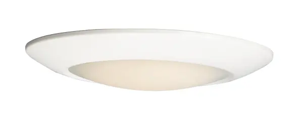 This very compact LED flush mount directly installs on any 4" junction box and gives the look of a recessed trim. Constructed of Die Cast Aluminum, the Diverse luminaire is dimmable and approved for wet or damp locations so it can be used in virtually any ceiling application, including showers.
