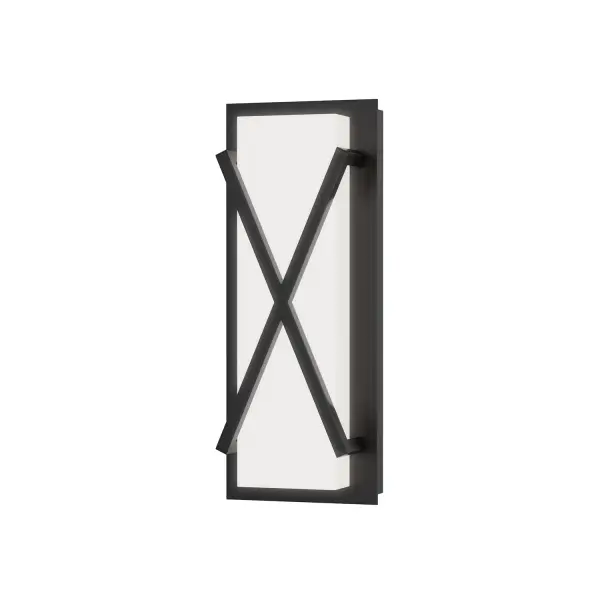 Collection: Dexter Finish: Black Glass: White Width: 14.00" Height: 5.50" Weight: 1.10 lb Extension from Wall: 3.00" Wire: 8" Canopy: 5"x13" Bulbs Included Number of Bulbs: 1 Maximum Wattage: 16.00 W Bulb Base: Integrated Light Source: LED Light Output: 1150.00 lm Color Temperature: 3000 K CRI: 90 Rated Average Life: 50000 Voltage: 120.00 V Material: Steel, PC Safety Listing: cETLus Safety Rating: Damp ADA LED Spec Sheet
