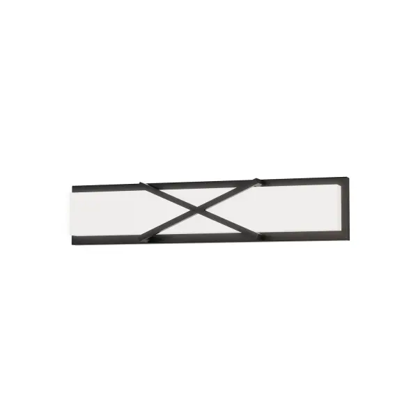 Collection: Dexter Finish: Black Glass: White Width: 24.00" Height: 5.50" Weight: 4.85 lb Extension from Wall: 3.00" Wire: 8" Canopy: 4"x23" Bulbs Included Number of Bulbs: 1 Maximum Wattage: 25.00 W Bulb Base: Integrated Light Source: LED Light Output: 1600.00 lm Color Temperature: 3000 K CRI: 90 Rated Average Life: 50000 Voltage: 120.00 V Material: Steel, PC Safety Listing: cETLus Safety Rating: Damp ADA LED Spec Sheet