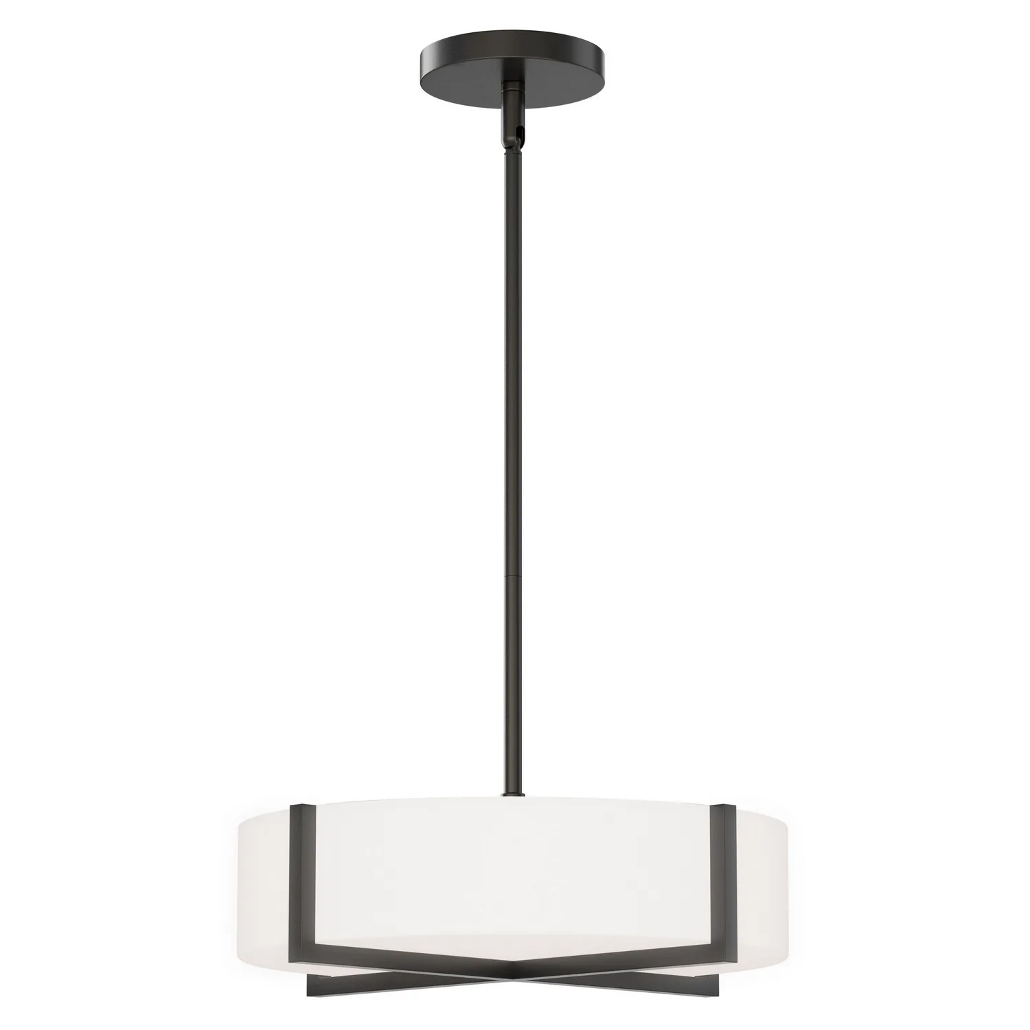 Dexter LED Flush Mount/ Pendant Convertible in Black