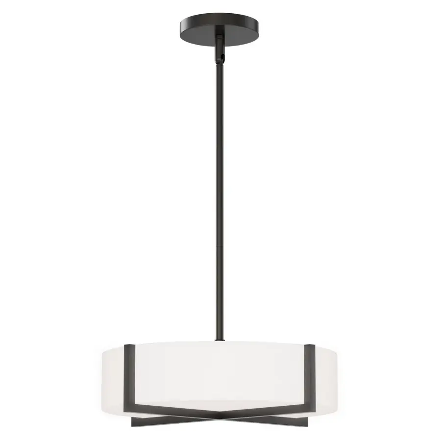 Dexter LED Flush Mount/Pendant Convertible in Black