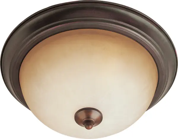Maxim Lighting's commitment to both the residential lighting and the home building industries will assure you a product line focused on your lighting needs. With Maxim Lighting you will find quality product that is well designed, well priced and readily a Collection: Essentials - 584x Finish: Oil Rubbed Bronze Glass: Wilshire Width: 13.50" Height: 6.00" Length: 13.50" Weight: 2.73 lb Number of Bulbs: 2 Maximum Wattage: 60.00 W Bulb Type: A19 Bulb Base: E26 Medium Light Source: Incandescent Light Output: 1344.00 lm Dimmable Rated Average Life: 2500 Voltage: 120.00 V Material: Glass, Steel Safety Listing: cETLus Safety Rating: Damp Manufacturer Warranty: 1 Spec Sheet Instructions Parts Diagram