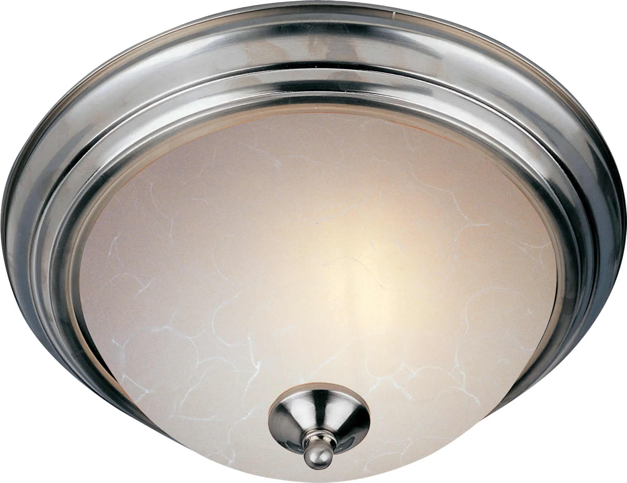 Essentials 3-Light Flush Mount in Satin Nickel