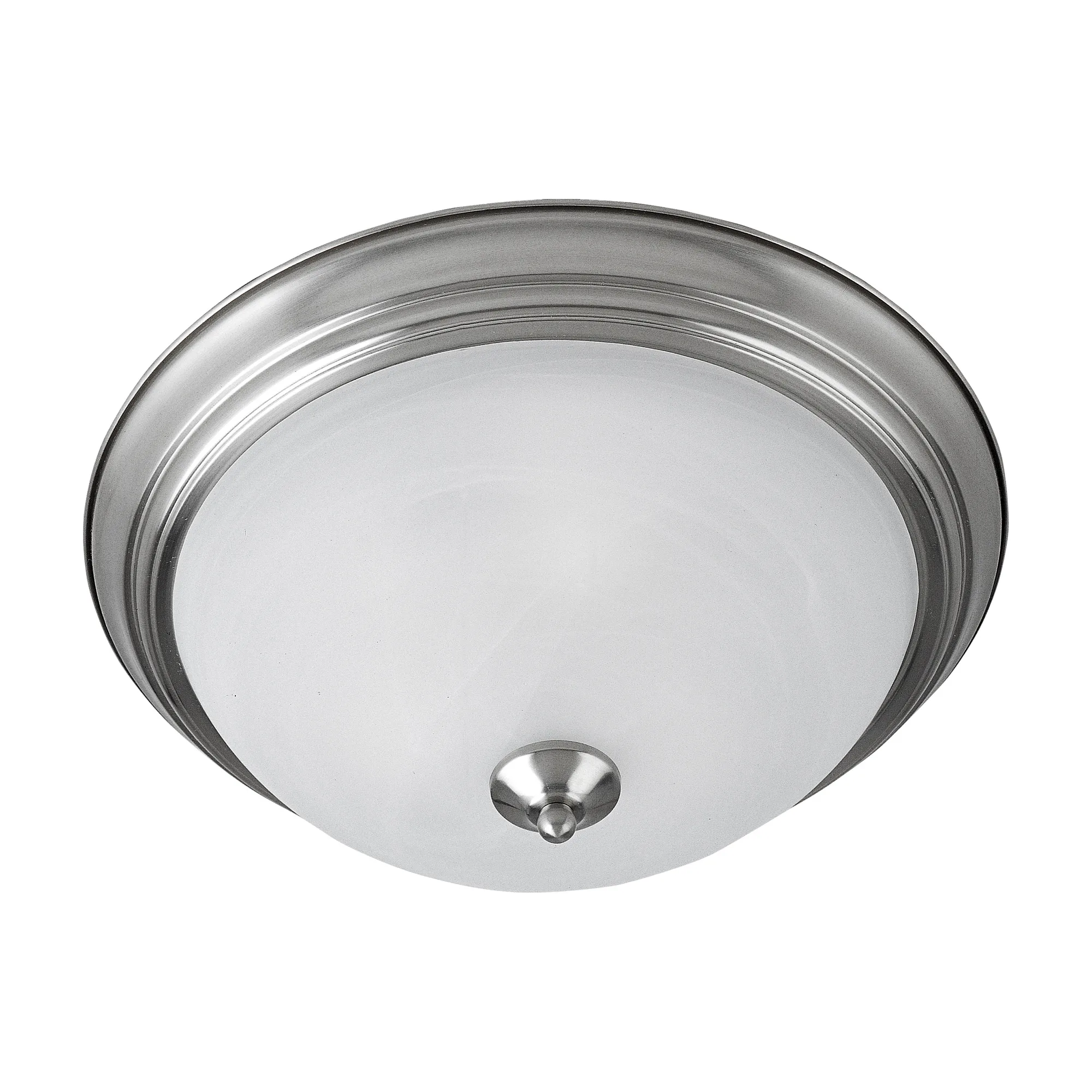 Essentials Three Light Flush Mount in Satin Nickel