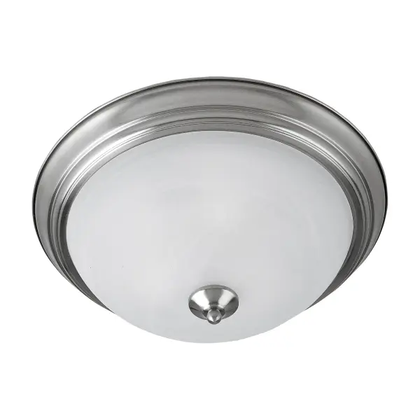 Maxim Lighting's commitment to both the residential lighting and the home building industries will assure you a product line focused on your lighting needs. With Maxim Lighting you will find quality product that is well designed, well priced and readily a Collection: Essentials - 584x Finish: Satin Nickel Glass: Marble Width: 15.50" Height: 6.00" Length: 15.50" Weight: 4.19 lb Number of Bulbs: 3 Maximum Wattage: 60.00 W Bulb Type: A19 Bulb Base: E26 Medium Light Source: Incandescent Light Output: 2016.00 lm Dimmable Rated Average Life: 2500 Voltage: 120.00 V Material: Glass, Steel Safety Listing: cETLus Safety Rating: Damp Manufacturer Warranty: 1 Spec Sheet Instructions Parts Diagram