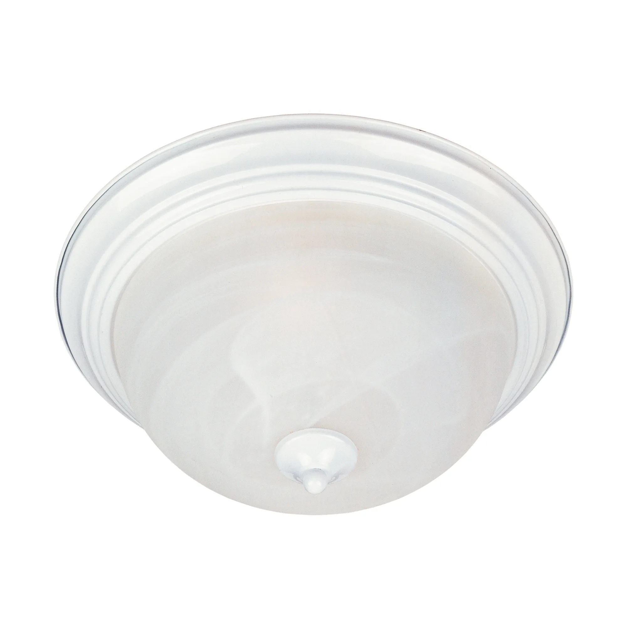 Essentials - 584x Three Light Flush Mount in White