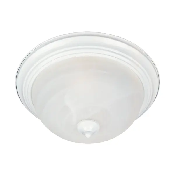 Essentials Three Light Flush Mount in White - Image 1