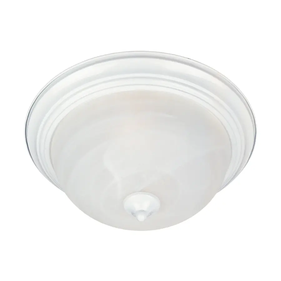Essentials Three Light Flush Mount in White - Image 1