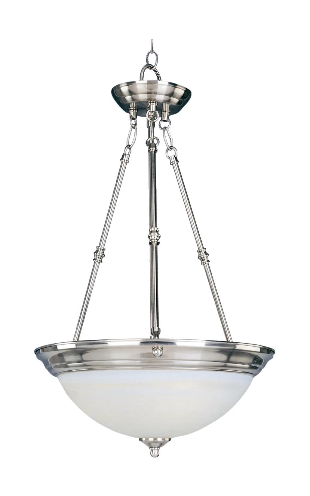 Essentials - 584x Three Light Pendant in Satin Nickel