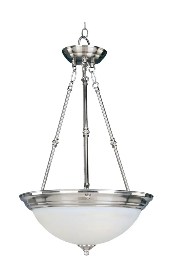 Essentials Three Light Pendant in Satin Nickel - Image 1
