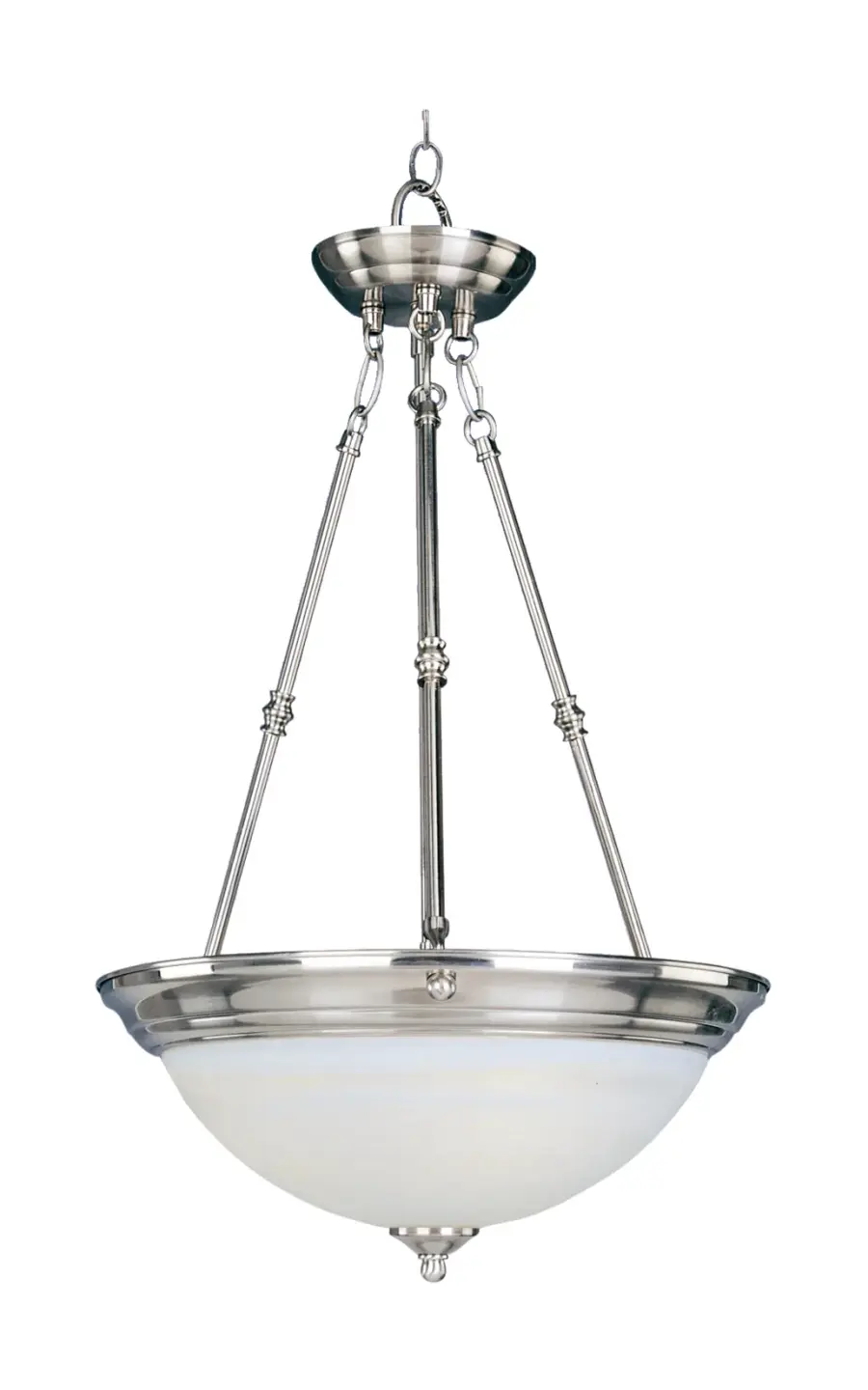 Essentials Three Light Pendant in Satin Nickel - Image 1