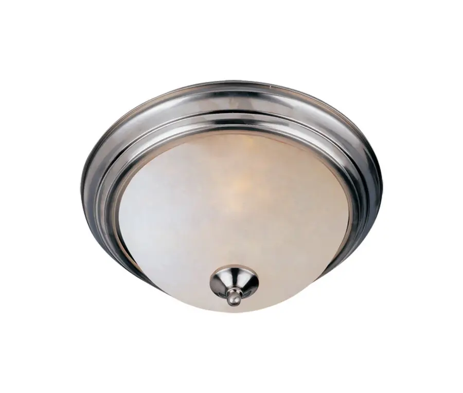 Essentials Two Light Flush Mount in Satin Nickel - Image 1