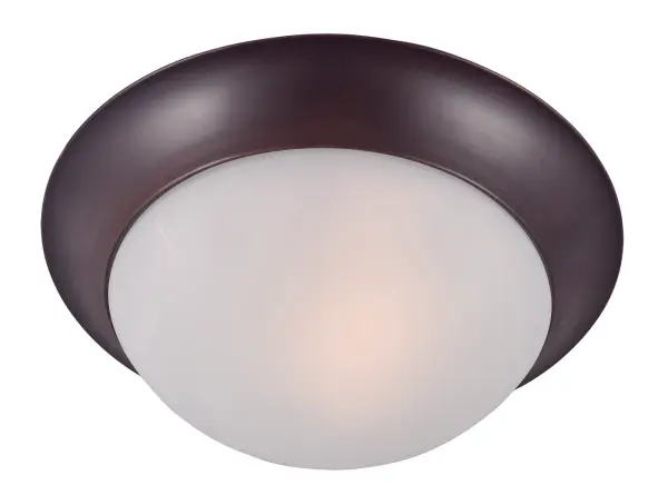 Maxim Lighting's commitment to both the residential lighting and the home building industries will assure you a product line focused on your lighting needs. With Maxim Lighting you will find quality product that is well designed, well priced and readily available. Collection: Essentials - 585x Finish: Oil Rubbed Bronze Glass: Frosted Width: 12.00" Height: 4.00" Length: 12.00" Weight: 2.60 lb Number of Bulbs: 1 Maximum Wattage: 60.00 W Bulb Type: A19 Bulb Base: E26 Medium Light Source: Incandescent Light Output: 672.00 lm Dimmable Rated Average Life: 2500 Voltage: 120.00 V Material: Glass, Steel Safety Listing: cETLus Safety Rating: Damp Manufacturer Warranty: 1 Spec Sheet Instructions Parts Diagram