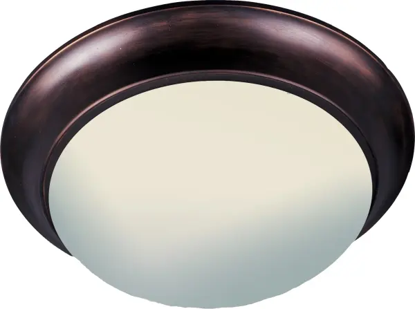 Maxim Lighting's commitment to both the residential lighting and the home building industries will assure you a product line focused on your lighting needs. With Maxim Lighting you will find quality product that is well designed, well priced and readily available. Collection: Essentials - 585x Finish: Oil Rubbed Bronze Glass: Frosted Width: 16.50" Height: 5.00" Length: 16.50" Weight: 4.85 lb Number of Bulbs: 3 Maximum Wattage: 60.00 W Bulb Type: A19 Bulb Base: E26 Medium Light Source: Incandescent Light Output: 2016.00 lm Dimmable Rated Average Life: 2500 Voltage: 120.00 V Material: Glass, Steel Safety Listing: cETLus Safety Rating: Damp Manufacturer Warranty: 1 Spec Sheet Instructions Parts Diagram