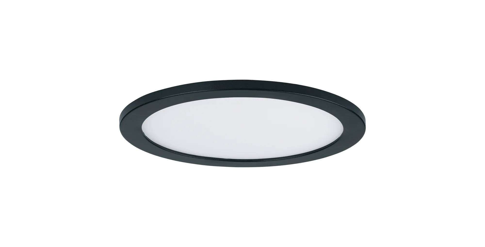 Wafer LED Flush Mount in Black