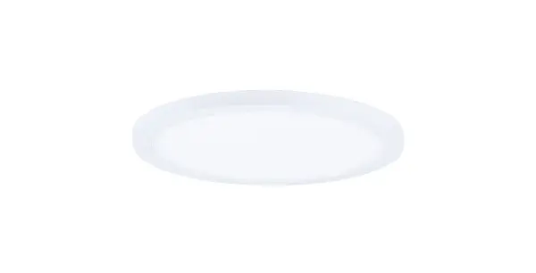 Wafer was designed for the discriminate consumer who wants the low profile look of recessed without the high cost. Manufactured of die cast aluminum, Wafer brings ultimate heat dissipation to its edge lit technology. Edge lighting gives very even light distribution while dispersing heat over a larger area. The result of this is longer LED life and better light diffusion. Collection: Wafer Finish: White Glass: White Width: 5.50" Height: 0.50" Length: 5.50" Weight: 0.61 lb Wire: 6" Bulbs Included Number of Bulbs: 1 Maximum Wattage: 10.00 W Bulb Type: PCB Bulb Base: PCB Integrated Light Source: LED Light Output: 700.00 lm Color Temperature: 3000 K CRI: 90 Rated Average Life: 50000 Voltage: 120.00 V Material: Aluminum + Polycarbonate Safety Listing: cETLus Safety Rating: Wet ADA LED Manufacturer Warranty: 5 Spec Sheet Instructions