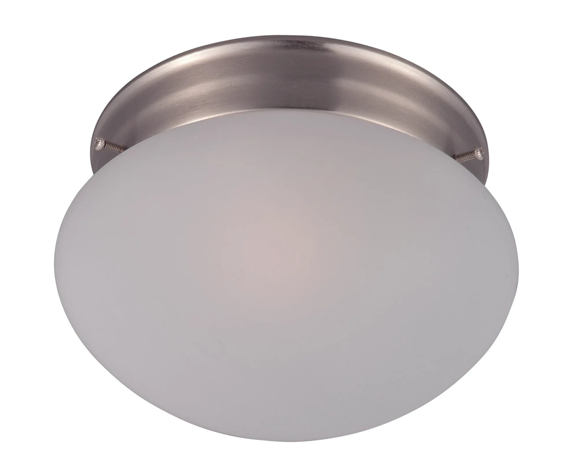Essentials - 588x One Light Flush Mount in Satin Nickel