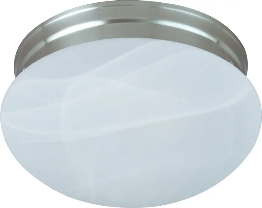 Essentials Two Light Flush Mount in Satin Nickel - Image 1